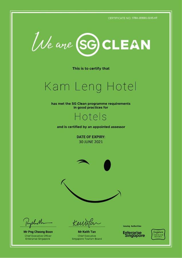 Kam Leng Hotel  Singapur Exterior foto